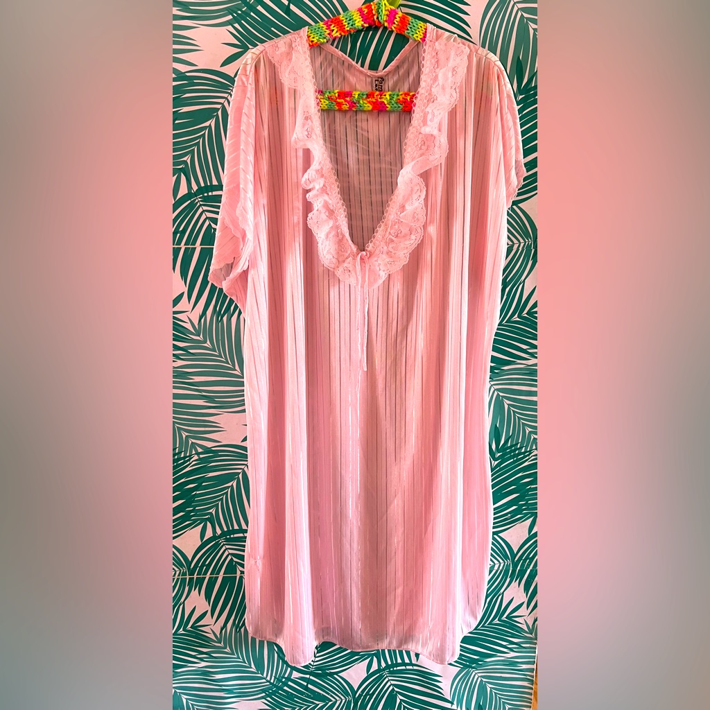 Vintage Sentimental Brand Candy Pink Nightgown 60s